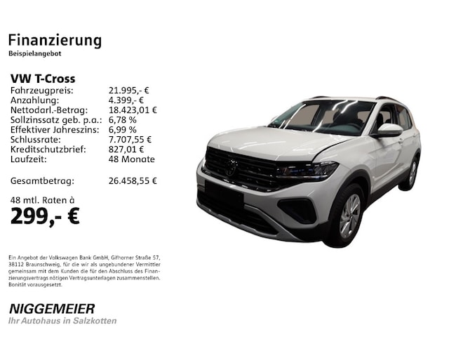 Volkswagen T-Cross 1.0 TSI Life