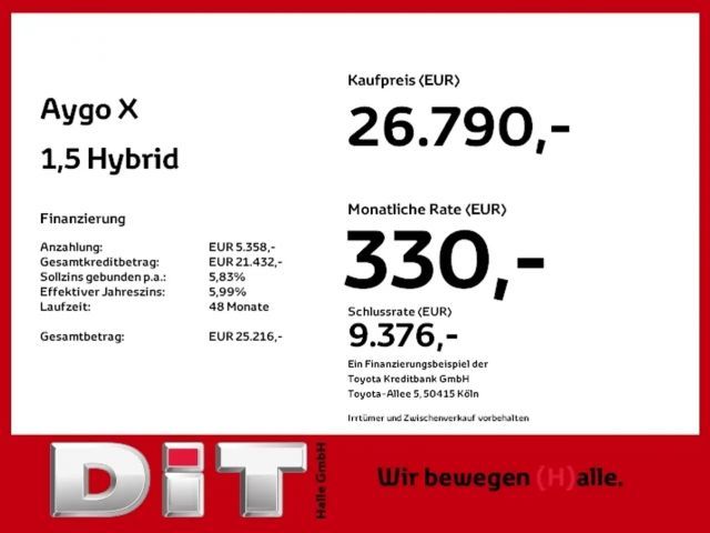 Toyota Aygo X Hatchback Hybride Lounge