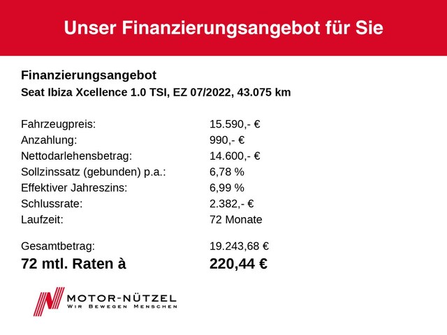 Seat Ibiza 1.0 TSI Xcellence