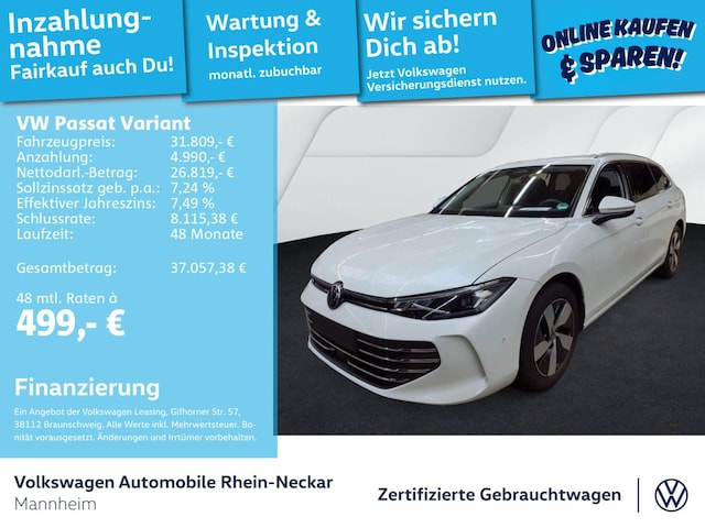 Volkswagen Passat 1.5 eTSI Business DSG Variant