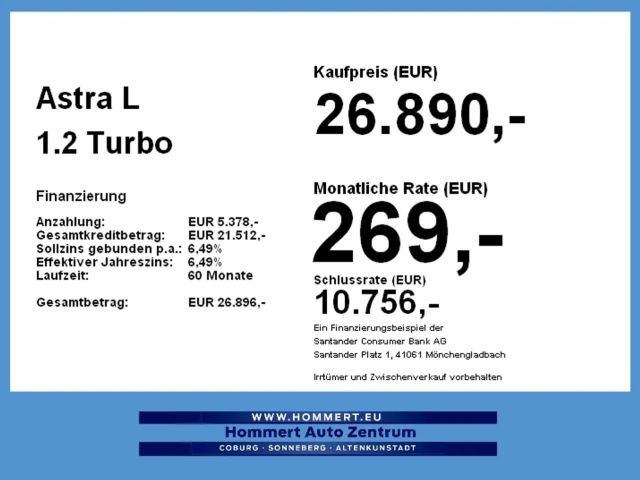 Opel Astra 1.2 Turbo GS-Line Grand Sport Turbo