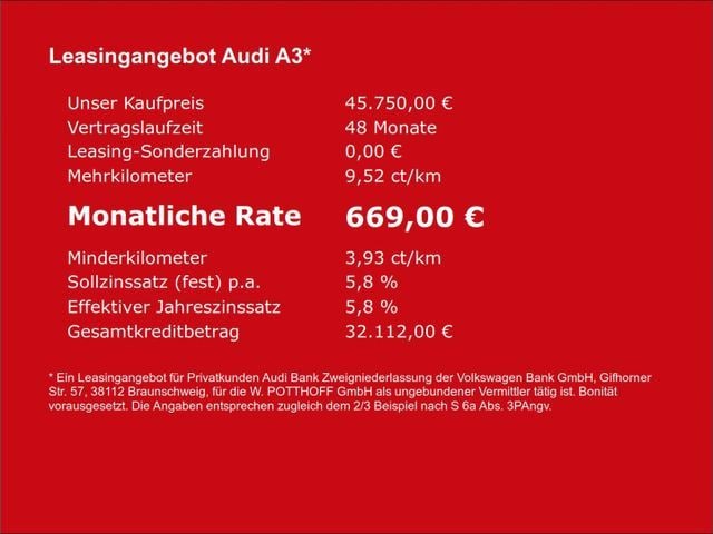 Audi A3 35 TDI S-Line S-Tronic Sportback