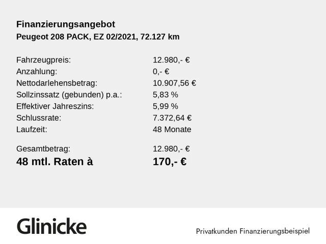 Peugeot 208 ALL PACK PUTE100