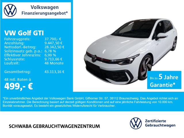 Volkswagen Golf 2.0 TSI DSG GTI Golf VIII