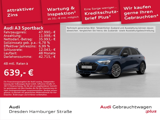 Audi A3 35 TDI S-Line S-Tronic Sportback