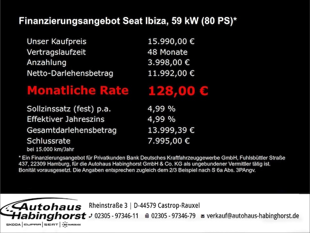 Seat Ibiza 1.0 MPI Style