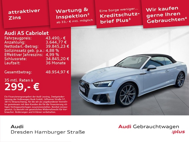Audi A5 35 TDI Cabriolet S-Line S-Tronic