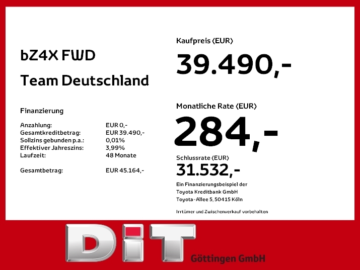 Toyota bZ4X 5-deurs Team D