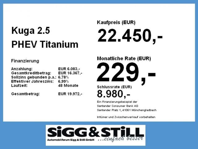 Ford Kuga Plug in Hybrid Titanium