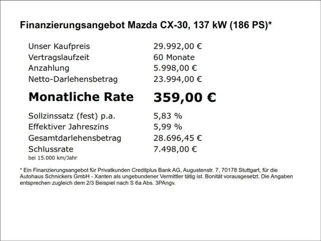 Mazda CX-30 Exclusive-line