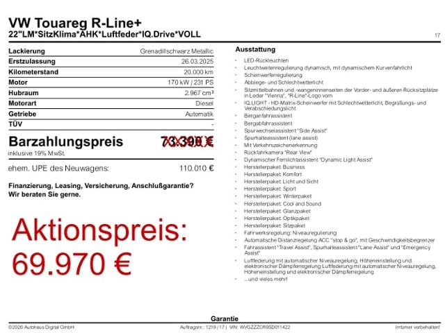 Volkswagen Touareg IQ.Drive R-Line