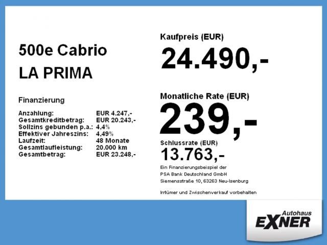 Fiat 500e La Prima by Bocelli