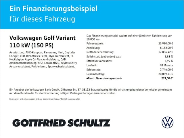 Volkswagen Golf 1.5 TSI Life Variant