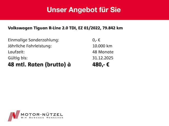 Volkswagen Tiguan 2.0 TDI DSG R-Line