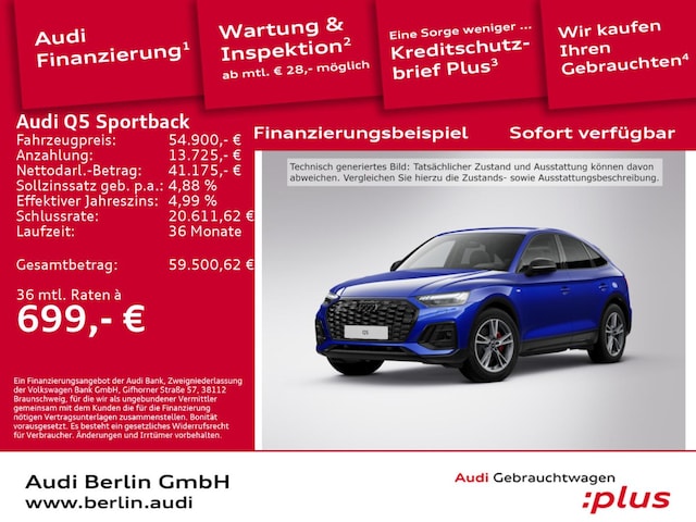 Audi Q5 45 TFSI Quattro S-Tronic Sportback