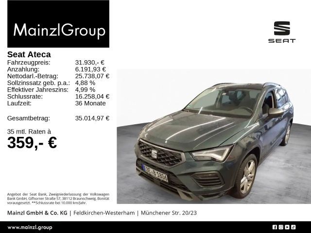 Seat Ateca 2.0 TDI DSG FR-lijn