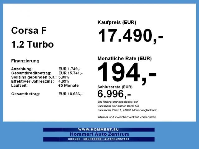 Opel Corsa 1.2 Turbo Edition Turbo