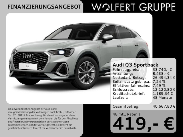 Audi Q3 35 TFSI S-Line S-Tronic Sportback