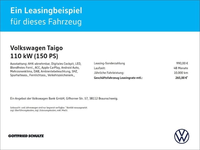 Volkswagen Taigo 1.5l TSI GOAL KAMERA LED SHZ PDC APP