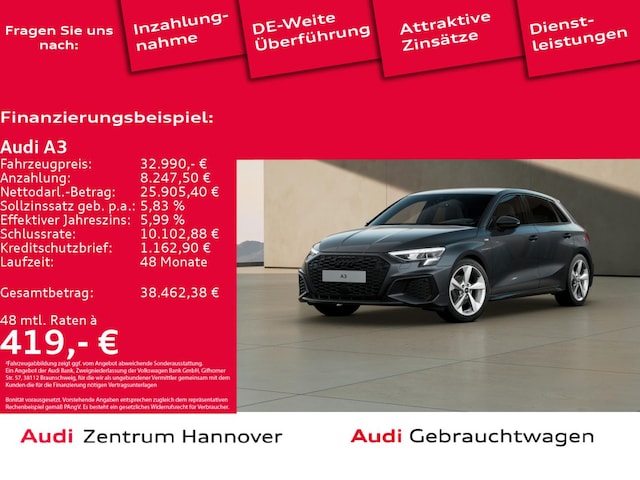 Audi A3 35 TFSI S-Line S-Tronic Sportback