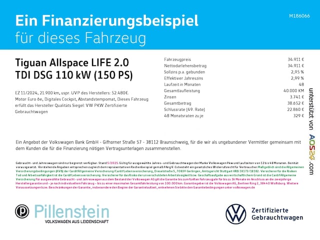 Volkswagen Tiguan 2.0 TDI Allspace DSG Life
