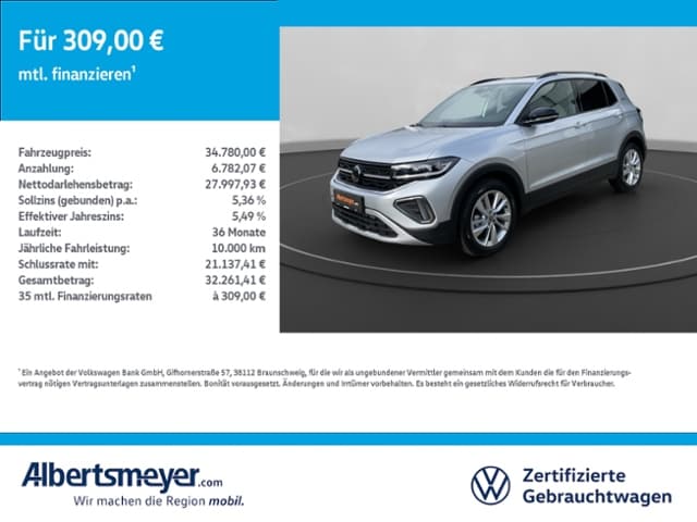 Volkswagen T-Cross 1.0 TSI DSG