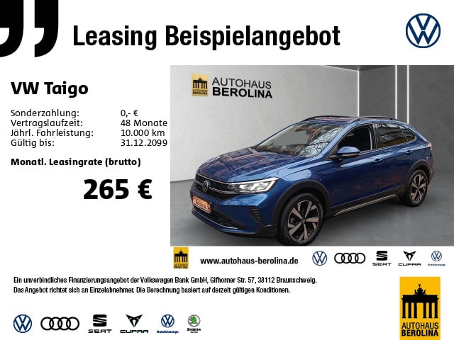 Volkswagen Taigo 1.0 TSI DSG Life
