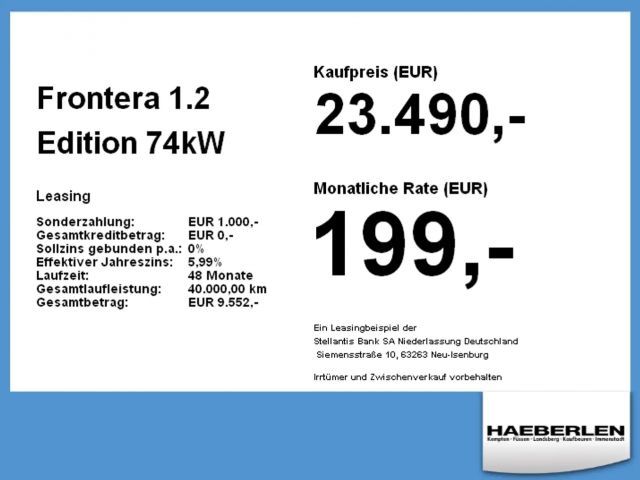 Opel Frontera Edition