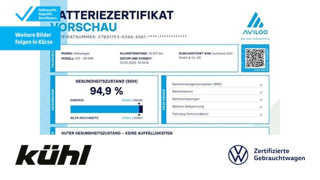 Volkswagen ID.3 Life Performance Pro