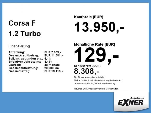 Opel Corsa 1.2 Turbo Edition Turbo