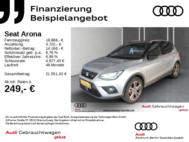 Seat Arona 1.5 TSI DSG FR-lijn