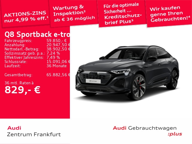Audi Q8 e-tron 55 Quattro S-Line Sportback