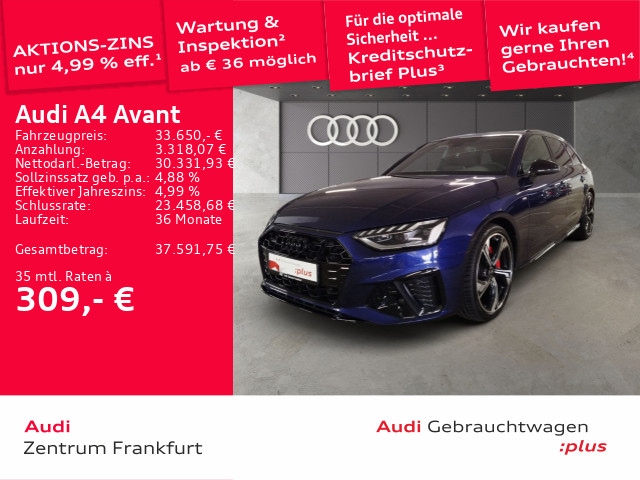 Audi A4 40 TFSI Avant Quattro S-Line S-Tronic