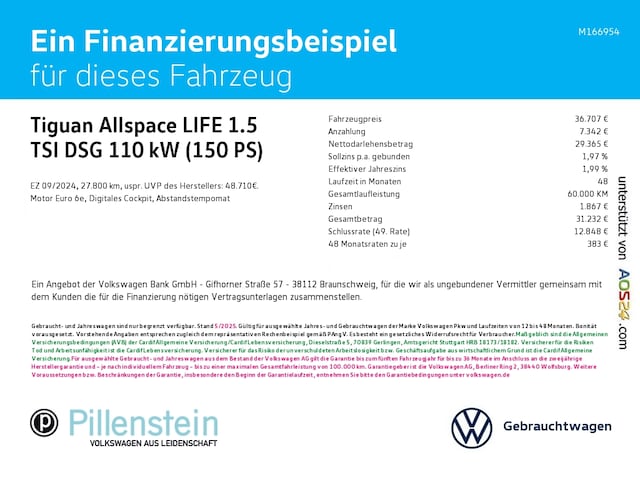 Volkswagen Tiguan 1.5 TSI Allspace DSG Life