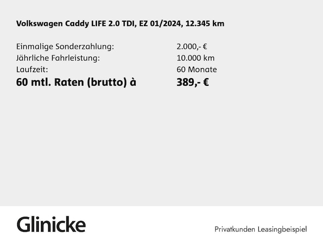 Volkswagen Caddy 2.0 TDI DSG Life