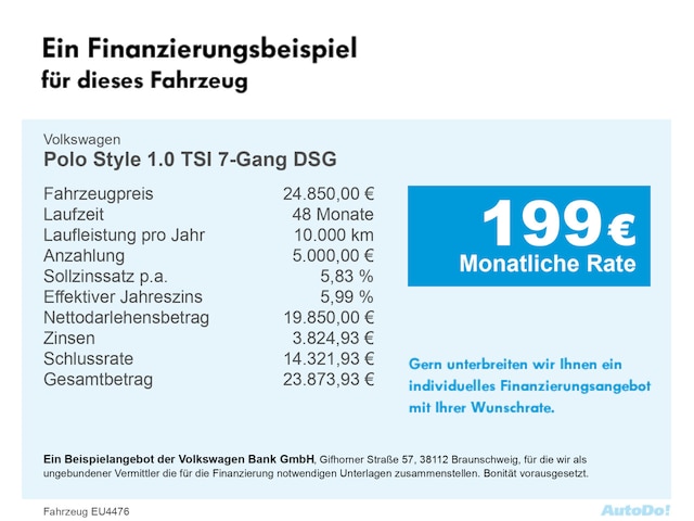 Volkswagen Polo 1.0 TSI DSG Style