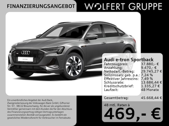 Audi e-tron 55 Quattro S-Line Sportback