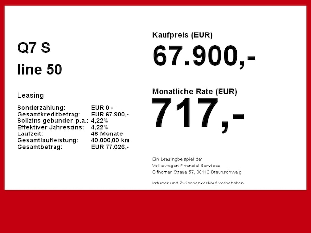 Audi Q7 50 TDI Quattro S-Line