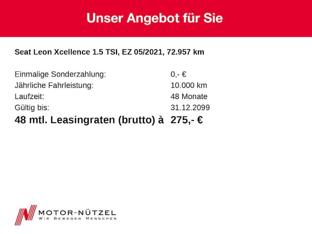 Seat Leon 1.5 TSI Sportstourer Xcellence