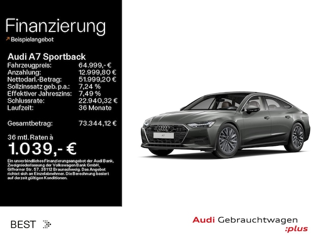 Audi A7 55 TFSI Quattro S-Tronic Sportback