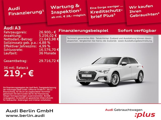 Audi A3 30 TFSI S-Tronic Sportback