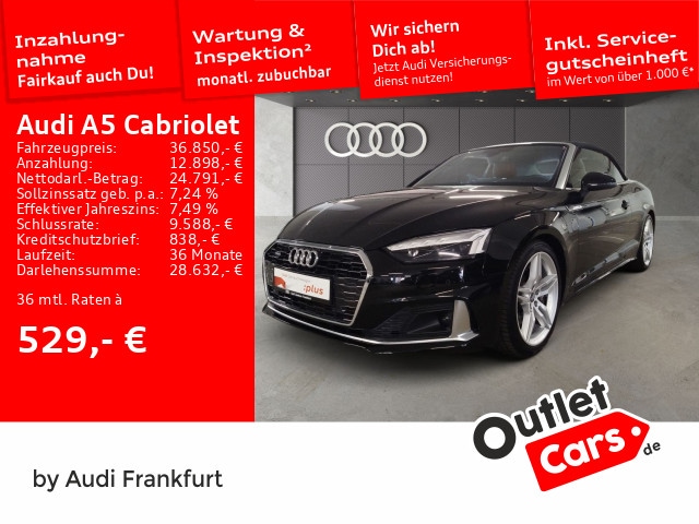 Audi A5 45 TFSI Cabriolet Quattro S-Tronic