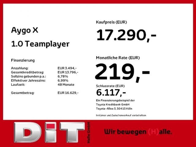 Toyota Aygo X 1.0 VVT-i Hatchback