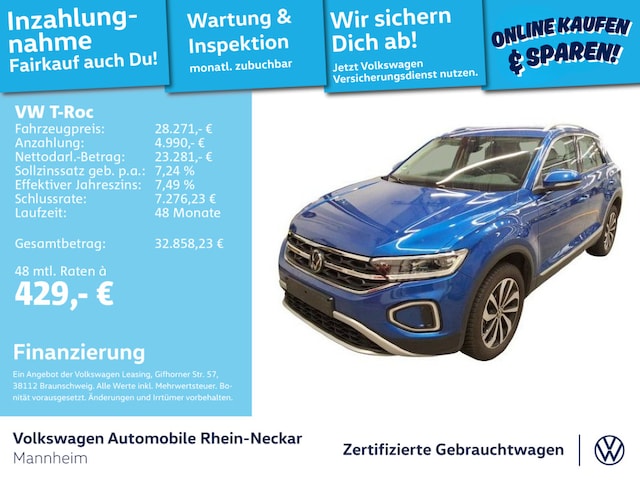 Volkswagen T-Roc 1.5 TSI DSG Style
