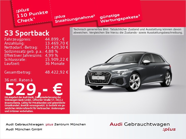 Audi S3 Quattro S-Tronic Sportback