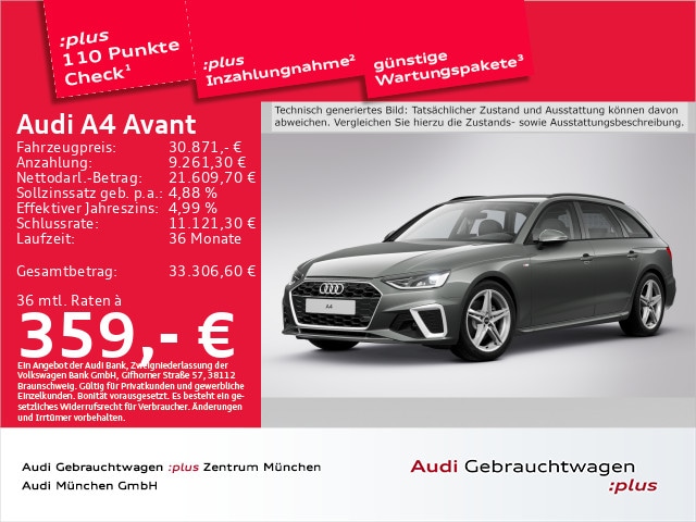 Audi A4 35 TFSI Avant S-Line S-Tronic