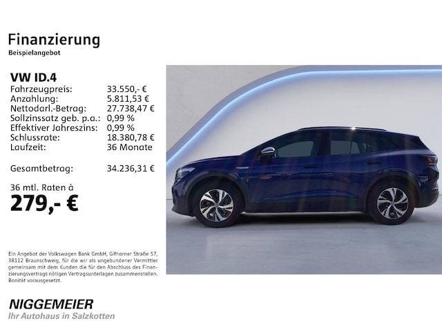Volkswagen ID.4 52 KWh Pure