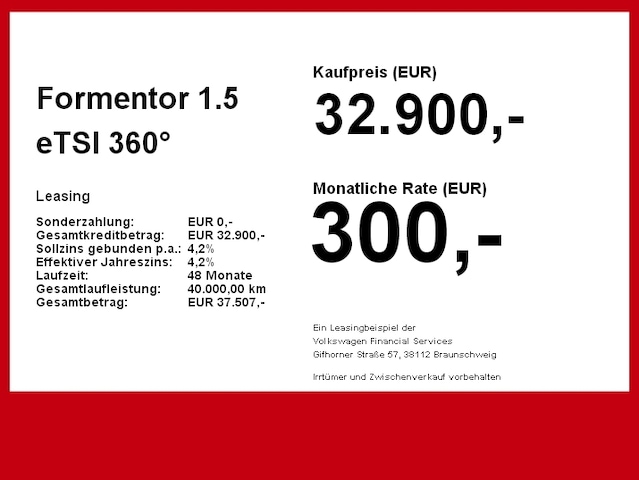 Cupra Formentor 1.5 eTSI 360° LED Navi ACC
