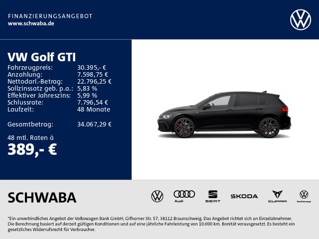 Volkswagen Golf 2.0 TSI DSG GTI Golf VIII