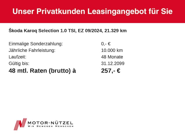 Skoda Karoq 1.0 TSI Selection